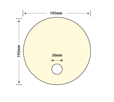 PP丸うちわ(白)