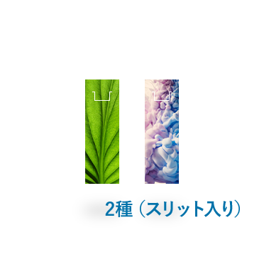 クリアしおり4種同時発注（スリット入り）