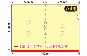 A4エコペーパーファイル（エコプレス）オンデマンド印刷